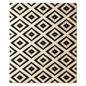 Černý koberec Hanse Home Hamla Diamond, 80 x 150 cm