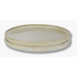 Béžové talíře v sadě 2 ks z kamene ø 20 cm Sand Grain – Mette Ditmer Denmark