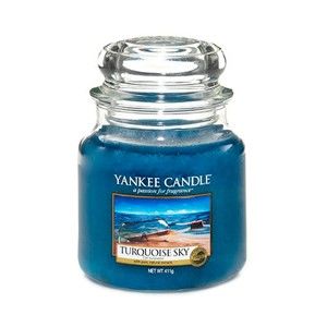 Vonná svíčka Yankee Candle Tyrkysová Obloha, doba hoření 65 - 90 hodin