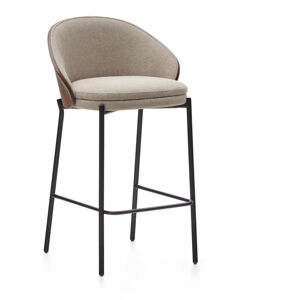 Hnědo-béžové barové židle v sadě 2 ks (výška sedáku 65 cm) Eamy – Kave Home