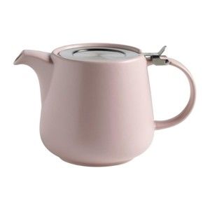 Růžová keramická konvice se sítkem na sypaný čaj Maxwell & Williams Tint, 1,2 l