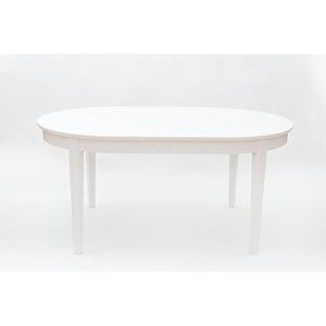 Bílý rozkládací jídelní stůl We47 Family, 165 - 265 x 105 cm