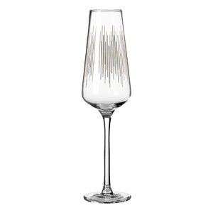 Sada 4 sklenic na šampaňské z ručně foukaného skla Premier Housewares Deco, 2,7 dl