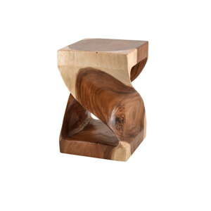 Dřevěná stolička Moycor Curved Log, výška 45 cm