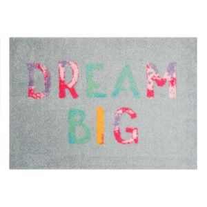 Šedá rohožka Hanse Home StateMat Dream Big, 50 x 75 cm