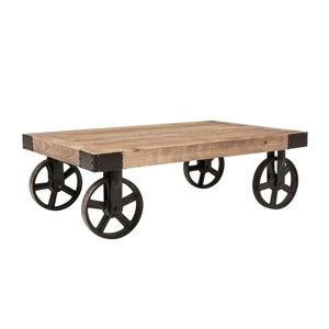 Pojízdní dřevěný konferenční stolek Actona Buffalo