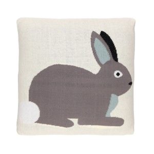Oboustranný polštář Art For Kids Rabbits, 35 x 35 cm