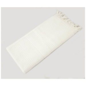 Bílá ručně tkaná osuška z prémiové bavlny Homemania Turkish Hammam, 90 x 180 cm