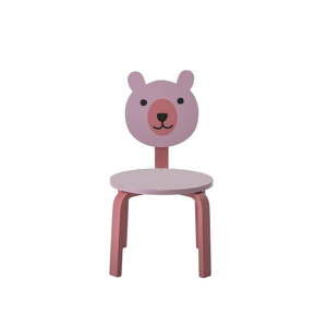Růžová dětská židlička Bloomingville Bear