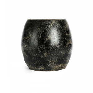 Černá keramická váza Simla Raw, ⌀ 30 cm