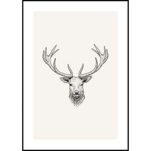 Plakát Imagioo Deer Ilu, 40 x 30 cm