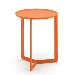Oranžový příruční stolek MEME Design Round, Ø 40 cm