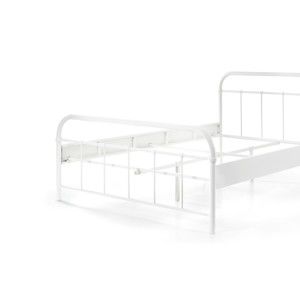 Bílá kovová dětská postel Vipack Boston Baby, 140 x 200 cm