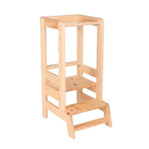 Dřevěná dětská kuchyňská stolička MeowBaby
