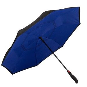 Tmavě modrý golfový deštník Von Lilienfeld Remy FlicFlac, ø 110 cm