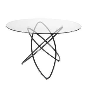Jídelní stůl s deskou z tvrzeného skla Tomasucci Hula Hoop, ⌀ 120 cm