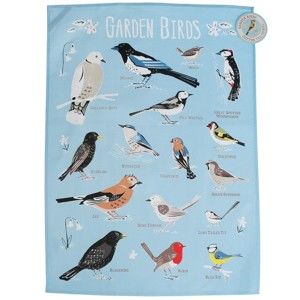 Bavlněná utěrka Rex London Garden Birds