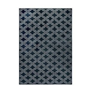 Tmavě modrý koberec White Label Feike, 160 x 230 cm