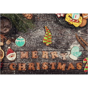 Koberec Vitaus Christmas Period Merry Christmas Cookie, 50 x 80 cm