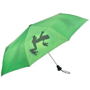 Zelený skládací deštník Von Lilienfeld Shadowfrog, ø 90 cm