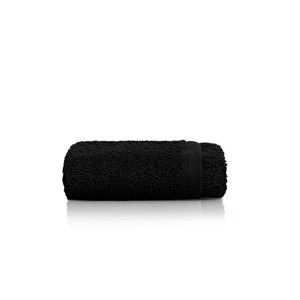 Černý bavlněný ručník Maison Carezza Marshan, 30 x 50 cm