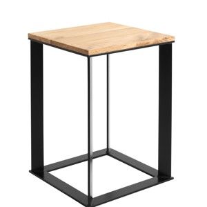 Odkládací stolek s černou konstrukcí Custom Form Skaden