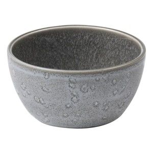 Šedá kameninová miska s vnitřní glazurou v šedé barvě Bitz Mensa, průměr 10 cm