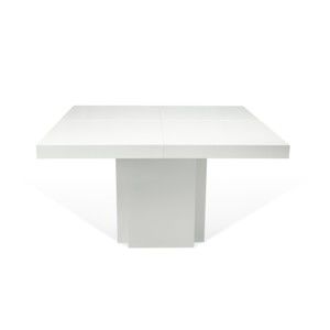 Lesklý bílý jídelní stůl TemaHome Dusk, 150 cm