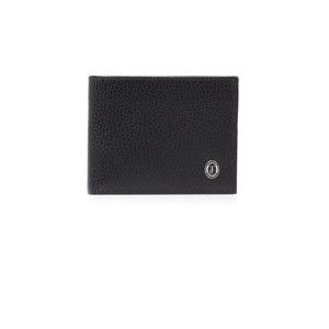 Černá pánská kožená peněženka Trussardi Moneymaker, 12,5 x 9,5 cm