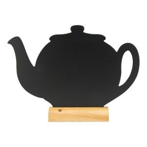 Set popisovací tabule na stojánku a křídového popisovače Securit® Silhouette Teapot