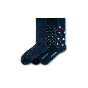 Sada 3 párů ponožek Black & Parker London Dragon, vel. 37 - 43