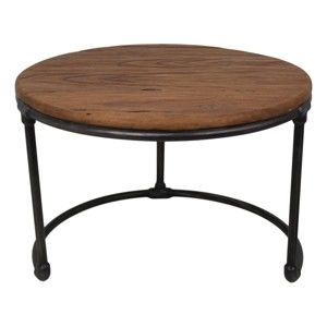 Odkládací stolek s deskou  z teakového dřeva HSM collection, ⌀ 60 cm