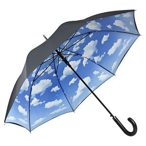 Modrý holový deštník s dvojitou vrstvou Von Lilienfeld Bavarian Sky Double Layer, ø 100 cm