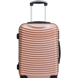 Cestovní kufr v barvě růžového zlata na kolečkách Hero Etna, 36 l