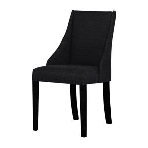 Černá židle s černými nohami z bukového dřeva Ted Lapidus Maison Absolu