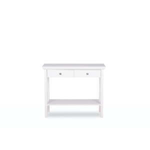 Bílý konzolový stolek s šuplíky Intertrade Landwood