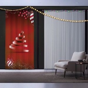Vánoční závěs Christmas Ribon Tree, 140 x 260 cm
