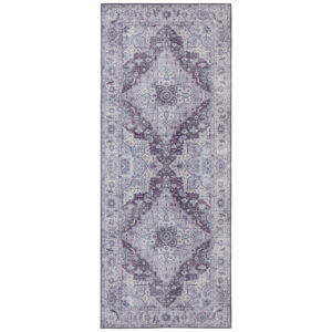 Šedý koberec Nouristan Sylla, 80 x 200 cm