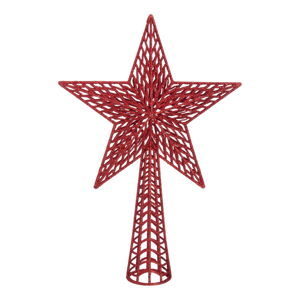 Červená vánoční špička na stromeček Unimasa, ø 25 cm