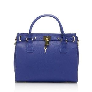 Modrá kožená kabelka Giulia Massari Clementine