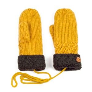 Hořčicově žluté dámské rukavice Art of Polo Lena