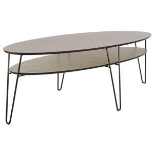 Konferenční stolek s černými nohami RGE Leon, šířka 150 cm