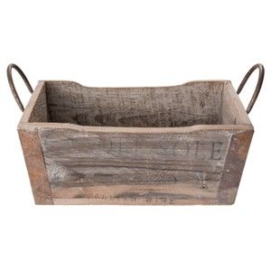 Dřevěný úložný košík Clayre & Eef Parisso