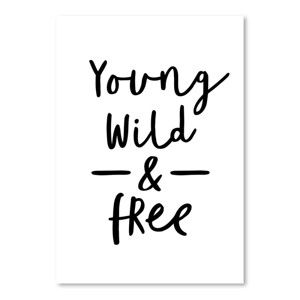 Plakát Americanflat Young & Wild, 42 x 30 cm
