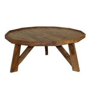 Konferenční stolek  z teakového dřeva HSM collection Diamond, Ø 90 cm