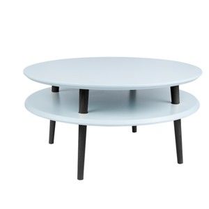 Světle šedý konferenční stolek s černými nohami Ragaba UFO, Ø 70 cm