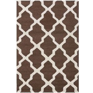 Vlněný koberec Safavieh Ava, 121x182 cm, hnědý