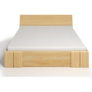 Dvoulůžková postel z borovicového dřeva se zásuvkou SKANDICA Vestre Maxi, 160 x 200 cm