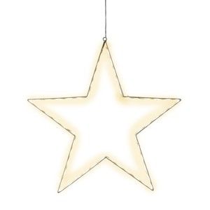Závěsná svítící LED dekorace Best Season Lumiwall Star, ⌀ 50 cm