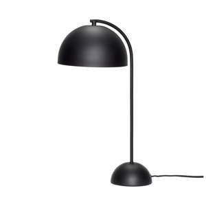 Černá kovová stolní lampa Hübsch Puro